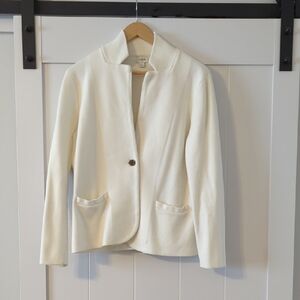 J. Crew Cream Single-Button Women's Blazer